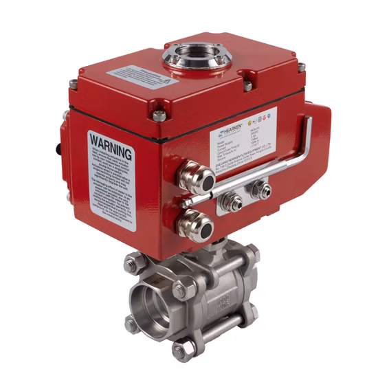 Three Piece Electric Actuated Ball Valve