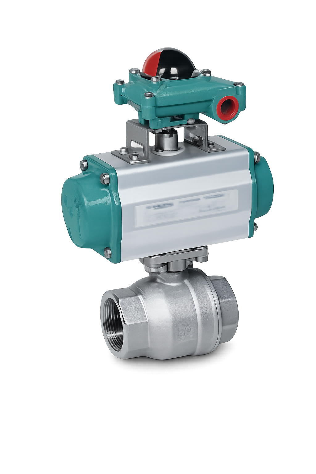2 PC Body Ball Valve with Mounting Pad
