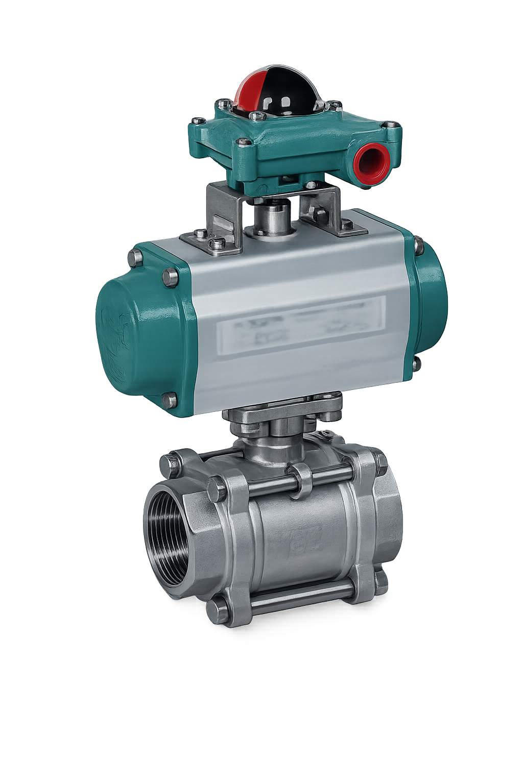 3 PC Body Ball Valve with Mounting Pad