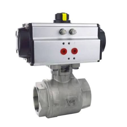 Two Piece Pneumatic Actuated Ball Valve
